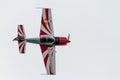 Jorge Macias with the aircraft Extra EA-200