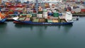 JORK RULER and BG RUBY unloading Containers by Crane working Container Terminals Belfast Dockyard Northern Ireland