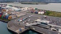 JORK RULER and BG RUBY unloading Containers by Crane working Container Terminals Belfast Dockyard Northern Ireland