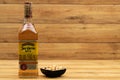 Jose Cuervo tequila, reposado golden tequila Royalty Free Stock Photo