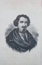 Jose de Espronceda portrait. Key Romantic Spanish poet