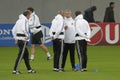 Jose Mourinho and his staff
