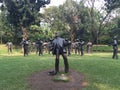 Jose Rizal execution Statue at Rizal Park in Manila, Philippines