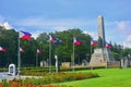 Jose Rizal statue monument at Rizal park in Manila, Philippines Royalty Free Stock Photo