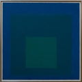 A painting by Josef Albers in the famous Tate Modern in London Royalty Free Stock Photo