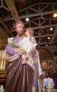 Joseph is a figure in the Gospels, the husband of Mary, mother of Jesus, and is venerated. This Saint Joseph is in the St.Joshep Royalty Free Stock Photo