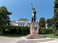 Joseph-GÃÂ¶rres-Denkmal statue in front Electoral Palacein Koblenz, Germany