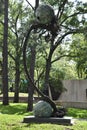 Joseph Havel`s Exhaling Pearls at Lillie and Hugh Roy Cullen Sculpture Garden in Houston, Texas