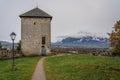 Joseph Tower at Richterhohe Fortification in Monchsberg - Salzburg, Austria Royalty Free Stock Photo