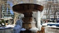 Josephine Shaw Lowell Memorial Fountain, Bound In Ice, At Bryant Park, New York