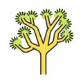 Joshua tree color icon