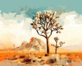 a Joshua Tree a Joshua Tree - joshua tree tree generative tree generative joshua background design