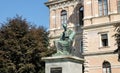 Josip Juraj Strossmayer bishop and benefactor monument at Strossmayer Square park in Zagreb