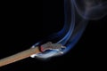 Joss stick with smoke Royalty Free Stock Photo