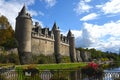 Josselin castle in morbihan brittany france Royalty Free Stock Photo