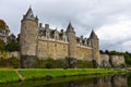 Josselin castle in morbihan brittany france