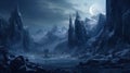 Jotunheim Realm of the Giants Of The Fantasy Norse Mythology And Viking Mythology. Generative AI