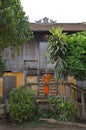 Cambodia - monk in his house