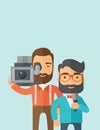 Jourmalist and news reporter Royalty Free Stock Photo