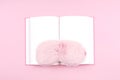 Journal with cute flaffy sleeping mask