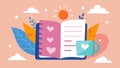 A journal filled with positive affirmations and selfreflection prompts representing the power of selfcare and reflection Royalty Free Stock Photo