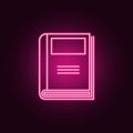 Journal icon. Elements of Books and magazines in neon style icons. Simple icon for websites, web design, mobile app, info graphics Royalty Free Stock Photo