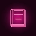 Journal icon. Elements of Books and magazines in neon style icons. Simple icon for websites, web design, mobile app, info graphics Royalty Free Stock Photo