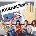 Journalism News Interview Article Content Concept Royalty Free Stock Photo