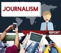 Journalism News Interview Article Content Concept Royalty Free Stock Photo