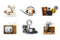 Journalism and press icons Royalty Free Stock Photo