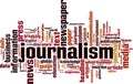 Journalism word cloud concept