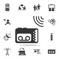 Journalist recorder icon. Detailed set icons of Media element icon. Premium quality graphic design. One of the collection icons fo Royalty Free Stock Photo