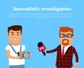 Journalistic Investigation Concept Illustration