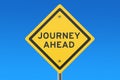 Journey ahead road sign Royalty Free Stock Photo