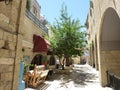 The historic narrow streets of the old town in Jerusalem