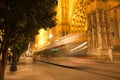 The speed of the metro in the center of Seville