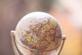 Journey: Close up of a globe