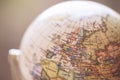 Journey: Close up of a globe Royalty Free Stock Photo