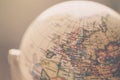Journey: Close up of a globe Royalty Free Stock Photo