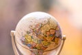 Journey: Close up of a globe