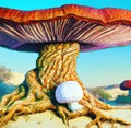 Desert Enigma: Unveiling the Mysterious Giants of Fungi Royalty Free Stock Photo