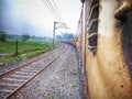 Journey in indian train Royalty Free Stock Photo