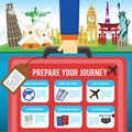 journey infographic. Vector illustration decorative design