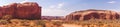 Picturesque cliffs of the Monument Valley. Deserted Arizona, USA