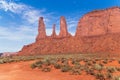 Wild West USA. Monument Valley, Arizona Royalty Free Stock Photo