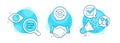 Journey path, Approved and Star icons set. Checkbox sign. Project process, Refresh symbol, Launch rating. Vector