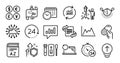 Journey path, Swipe up and Analytical chat line icons set. Vector