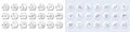 Journey path, Teamwork and Buying house line icons. For web app, printing. Line icons. Vector