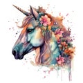 Elegant Rainbow Unicorn Mystical Whispers Watercolor A Captivating Journey into the Realm of Magic and Wonder