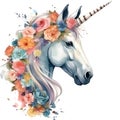 Elegant Rainbow Unicorn Mystical Whispers Watercolor A Captivating Journey into the Realm of Magic and Wonder